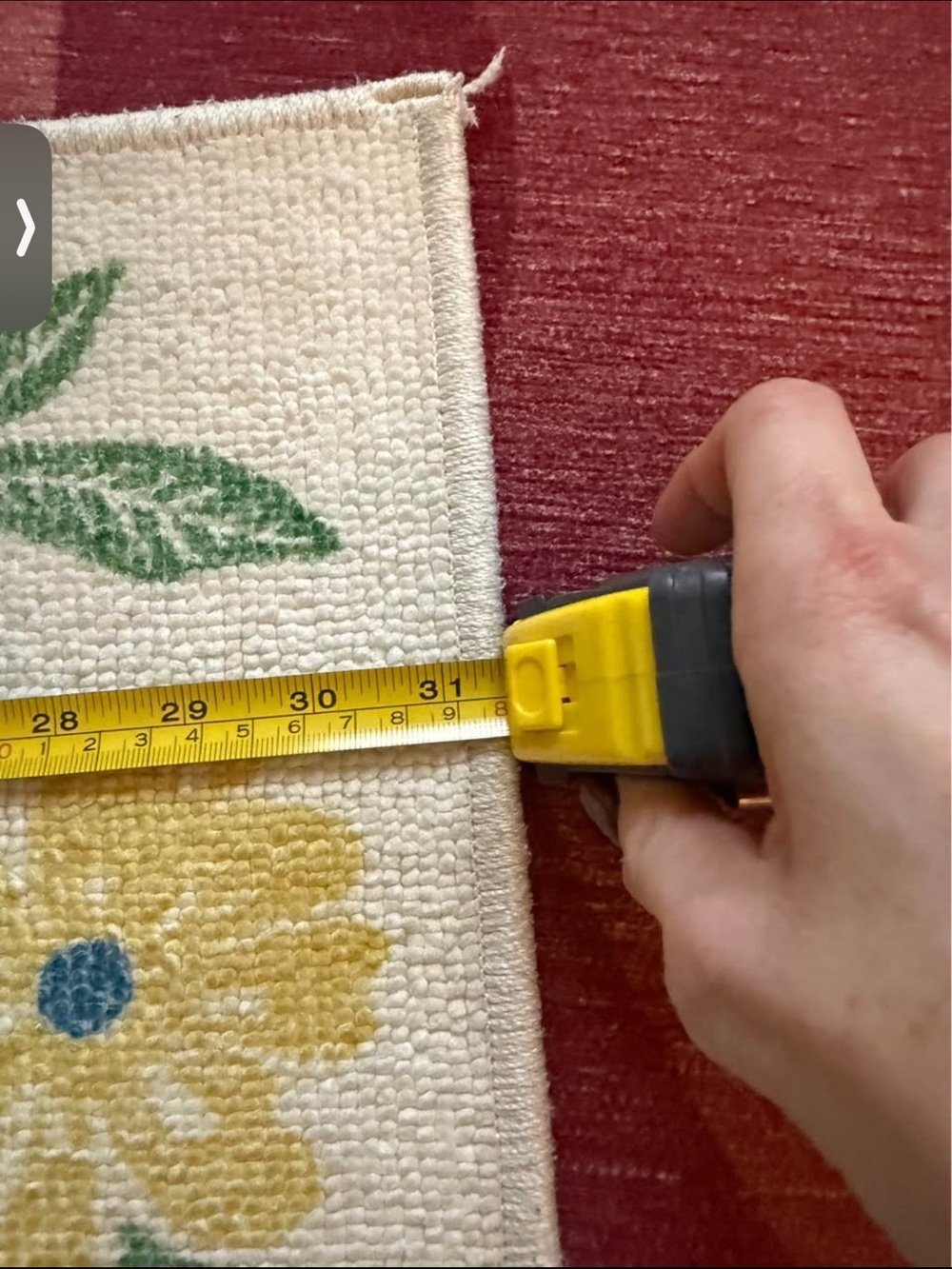 Ruggable Floral Accent Rug - Pad Not Included - Picture 4 of 5